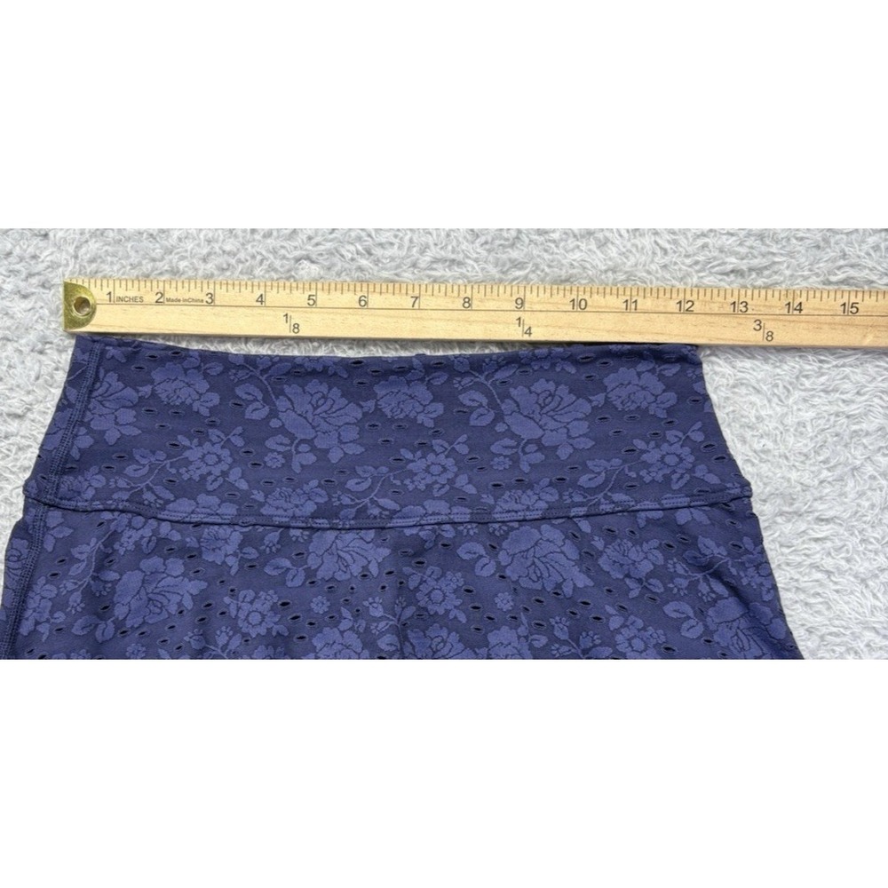 Aerie Womens‎ Real Me Lace Flowy Skort Skirt Crop Top Royal Blue Medium Coquette - Picture 11 of 15